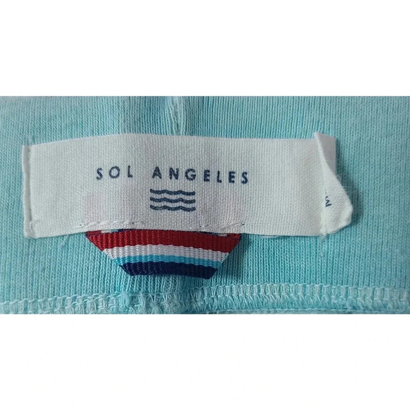 Sol Angeles Anthropologie Ombre Joggers Women's Medium Blue White Pockets - Picture 4 of 6